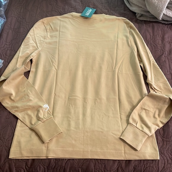 New York or Nowhere Waverly Long sleeve tee Tan size S - Picture 6 of 6